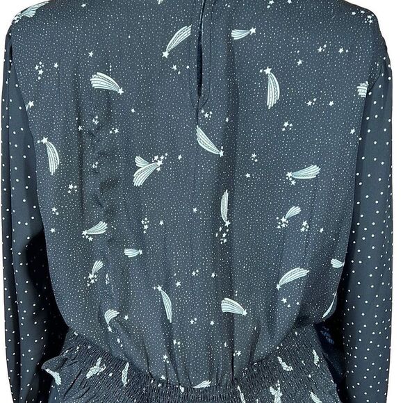 Popsugar Black White and Cream Multi Print Tiered Dresss Size XL - Picture 7 of 14